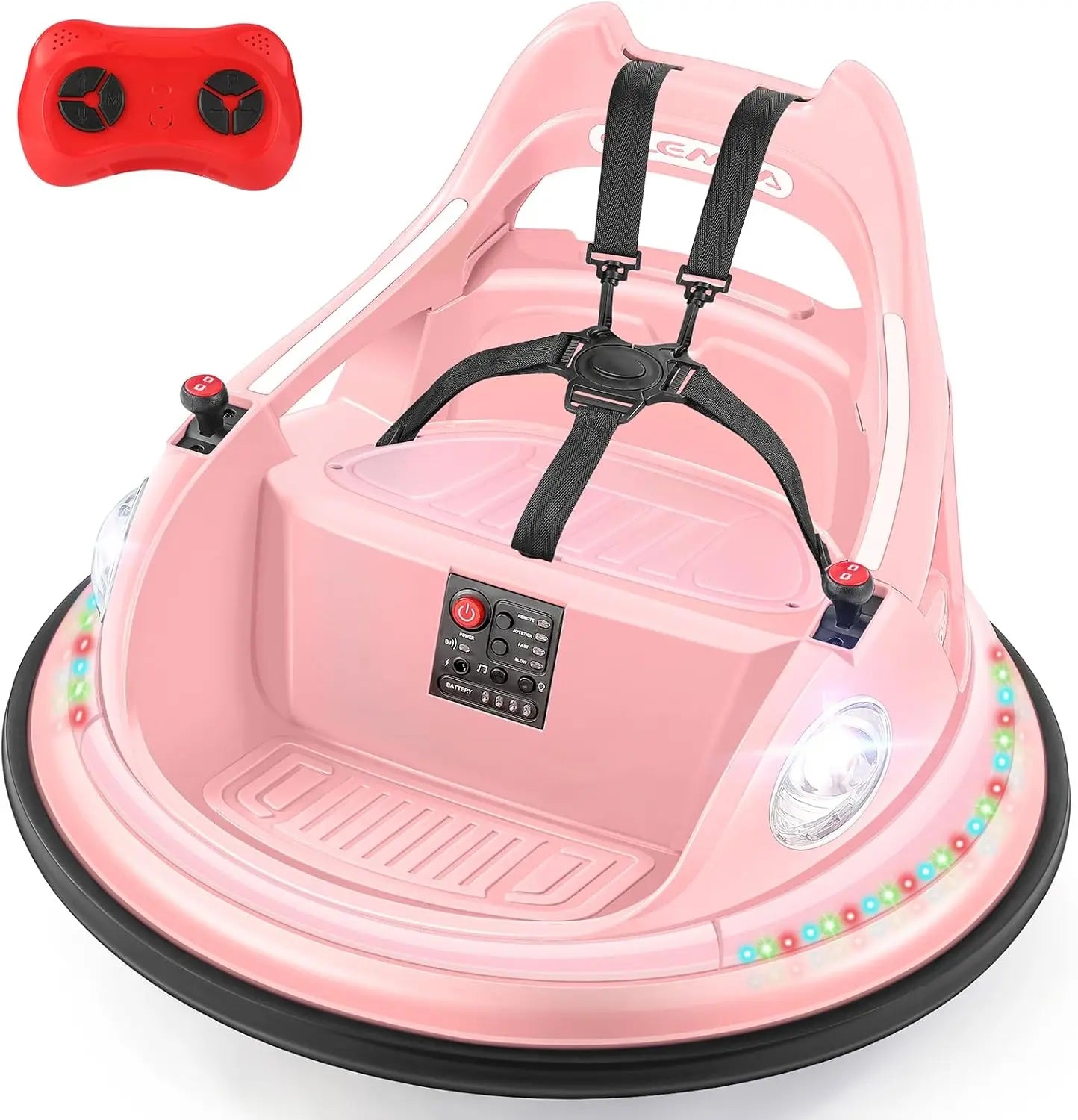 Bumper Car for Kids,1.9mph Max,12V Toddler Ride on Toys with Remote Control,2-Speed,2 Playing Modes,360 Degree Spin,Bump