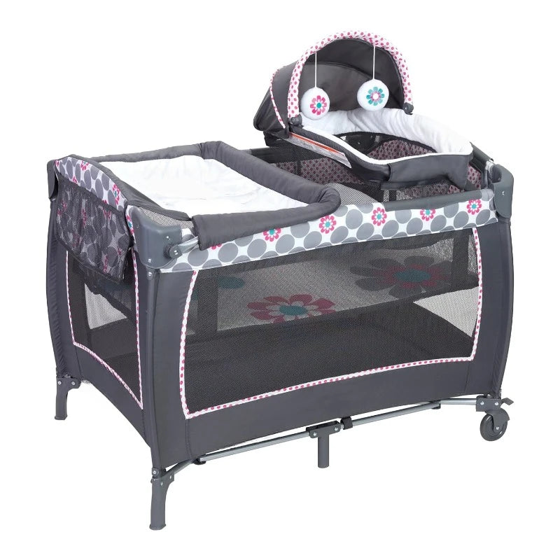 Lil' Snooze™ Deluxe II Nursery Center® Playard, Daisy Dots