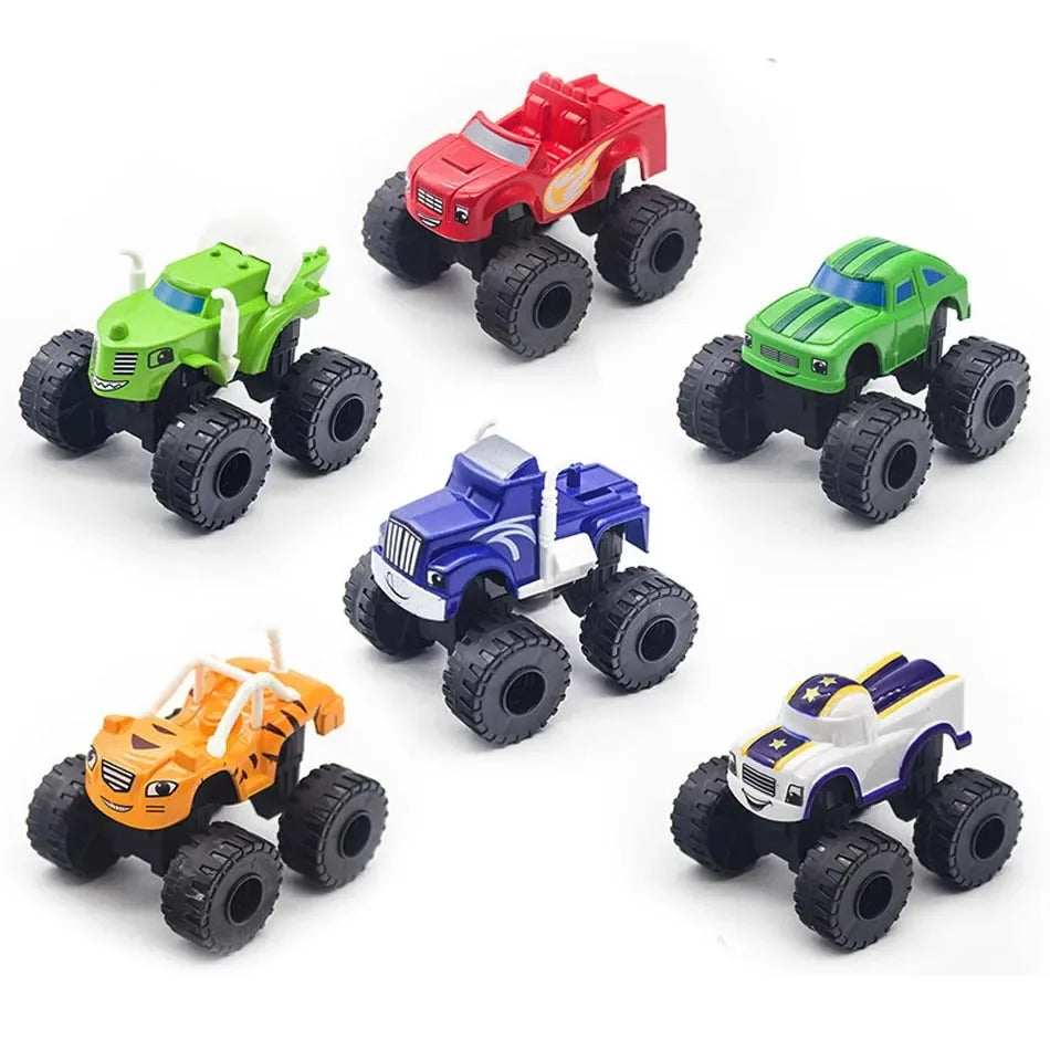 @@ 6P Racing Car Blaze Monster Diecast Toy Russia Miracle Crusher Truck Toys Vehicle Car Transformation Toys Best Gifts For Kids