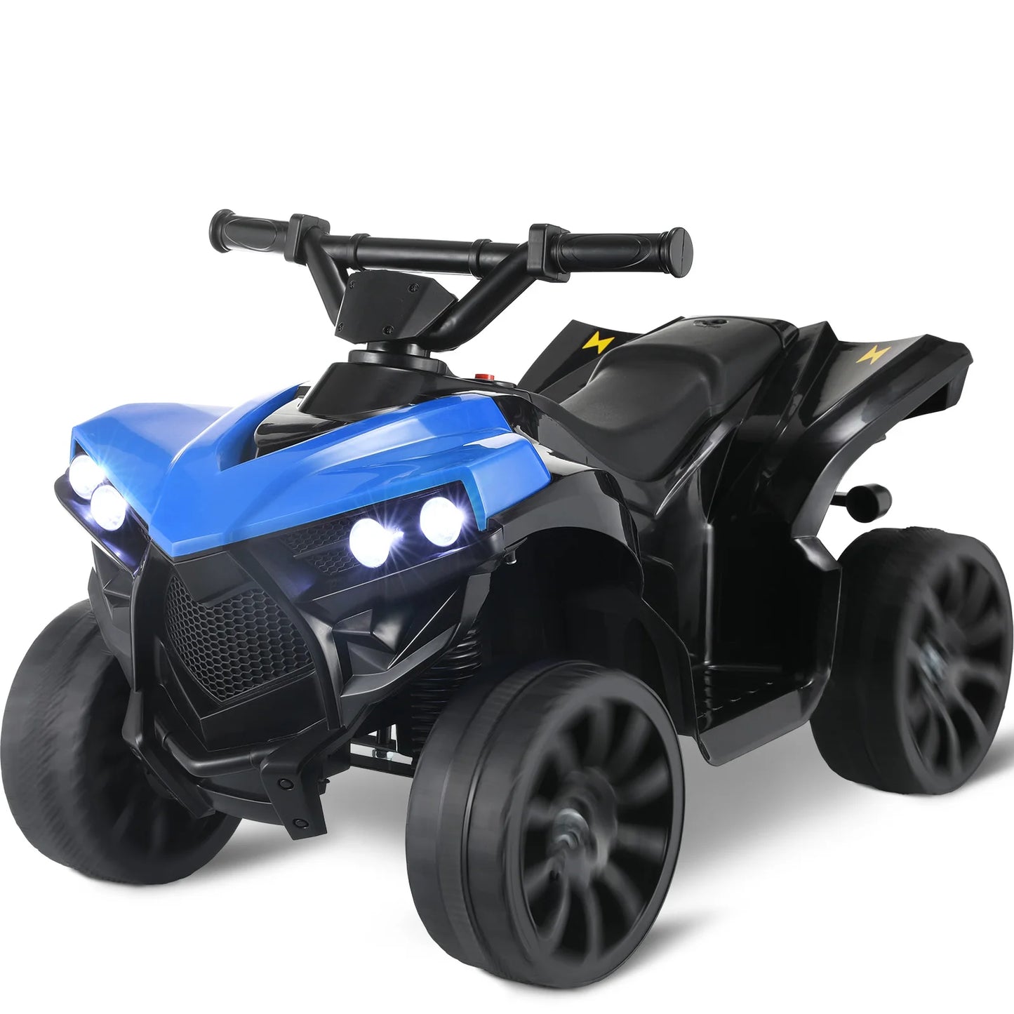 Kids Electric Car, 6V Toddler ATV Ride-On Toy, 4-Wheel Battery Powered Motorbike for Kids 1-6 Years Old, In/Outdoor Playroom