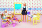 genuine swim accessories for barbie princess doll swimming pool house games furniture playground 1/6 bjd doll pool toy gift