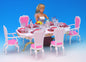 genuine swim accessories for barbie princess doll swimming pool house games furniture playground 1/6 bjd doll pool toy gift