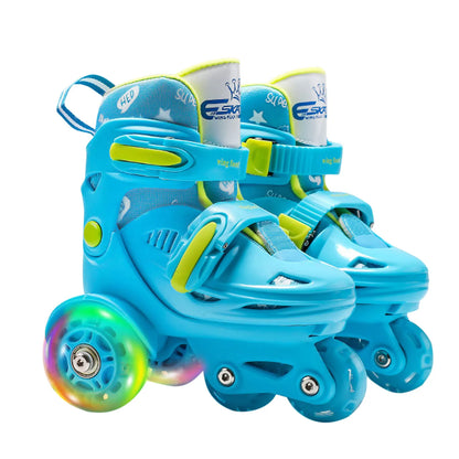 Children Skates High Elastic PU Inline Skate For 28 Years Old Children's Skating Shoes Adjustable Size For Men Women