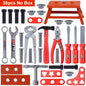 Children's Tool Set with Electric Toy Drill Kids Power Construction Toy Pretend Play Toy Tools Kit for Toddler Boys Girls Child
