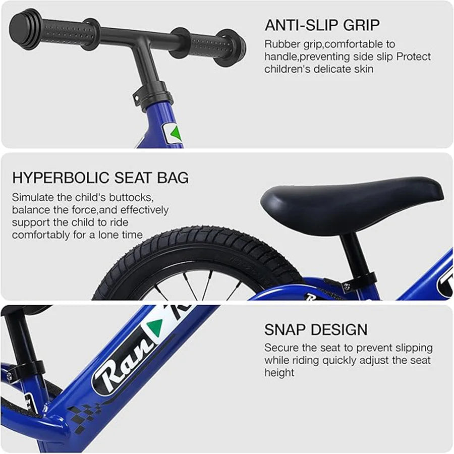 RoyalBaby Toddler Balance Bike for 2 to 5 Years Old Boys Girls Toys Gift, Lightweight Adjustable Seat and Handlebar Training Bic