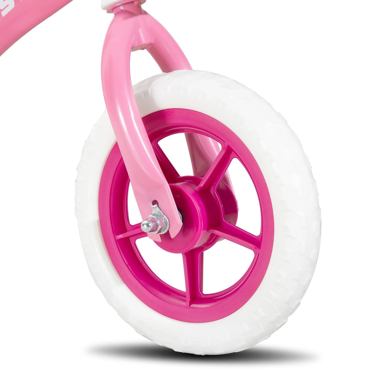 JOYSTAR 10/12 Inch Kids Bike for Boys and Girls Ages 1-4 Years, Toddler Bike with Training Wheels, Detachable Push Handle, Pink
