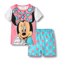 New Summer Children's Pajamas Set Minnie girls Home Clothing Set Cartoon girl Short Sleeves Nightgown Kids nighty