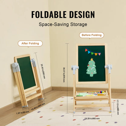 VEVOR Standing Magnetic Drawing Board WordPad Art Easel with Painting Accessories Children Educational Toys for Kids Boy Girl