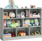 Wooden Bookcase, Storage Organizer with Anti-Tilt Device, Modern Storage Display Cabinet for Living Room, Classroom, Kid’s Room