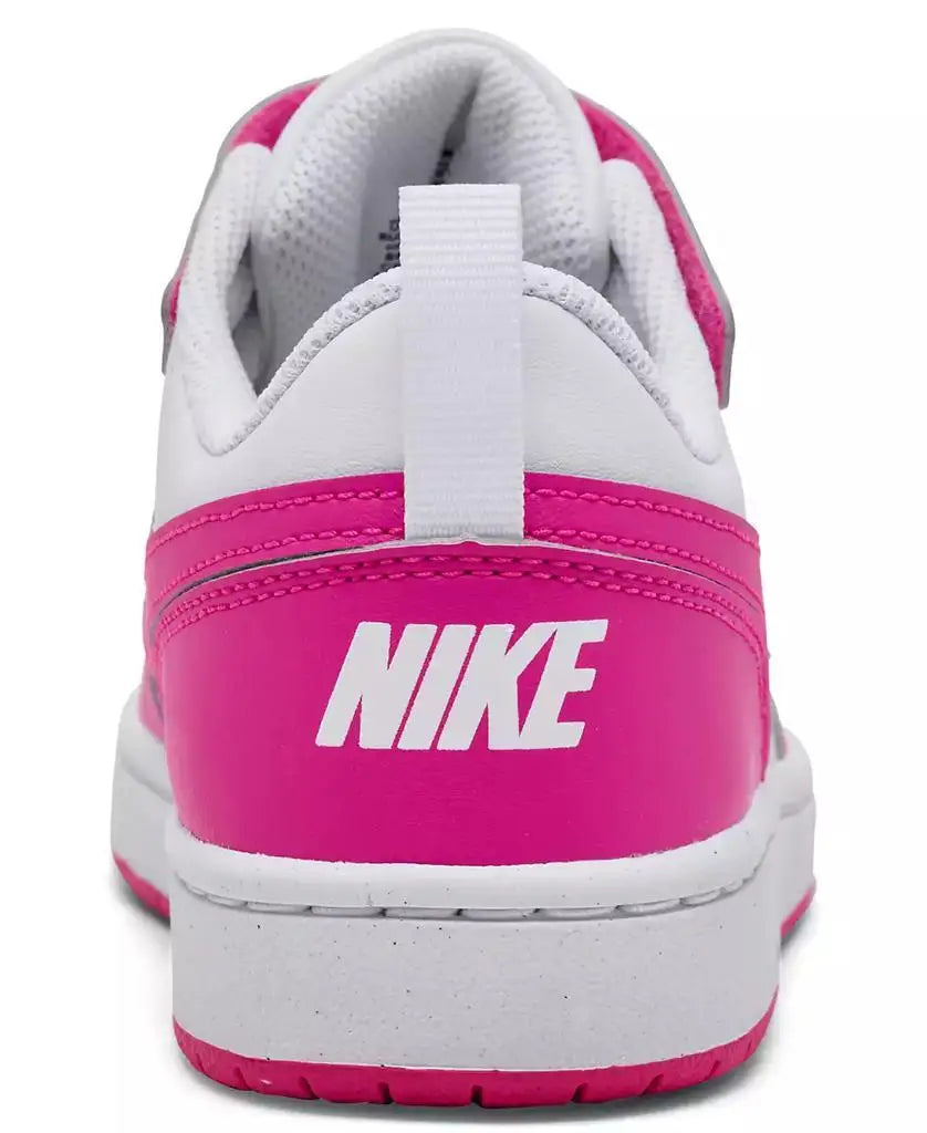 Nike | Little Girls Court Borough Low Recraft Fastening Strap Casual Sneakers from Finish Line