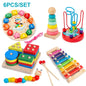 Montessori Baby Toys Kids 3D Wooden Puzzles Early Learning Baby Games Toys Educational Wooden Toys For Children Birthday Gifts