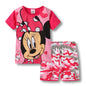 New Summer Children's Pajamas Set Minnie girls Home Clothing Set Cartoon girl Short Sleeves Nightgown Kids nighty