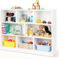 Kids Toy Organizers and Storage, Wooden Tier Bookshelf with Compartment Cubes to Organize Books, Toys, Home Furniture