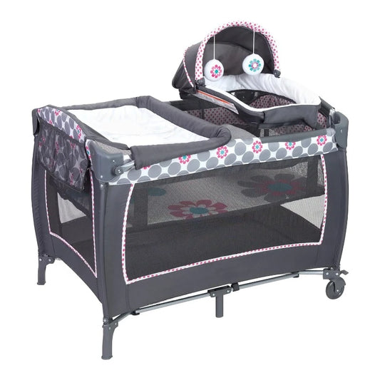 Lil' Snooze™ Deluxe II Nursery Center® Playard, Daisy Dots