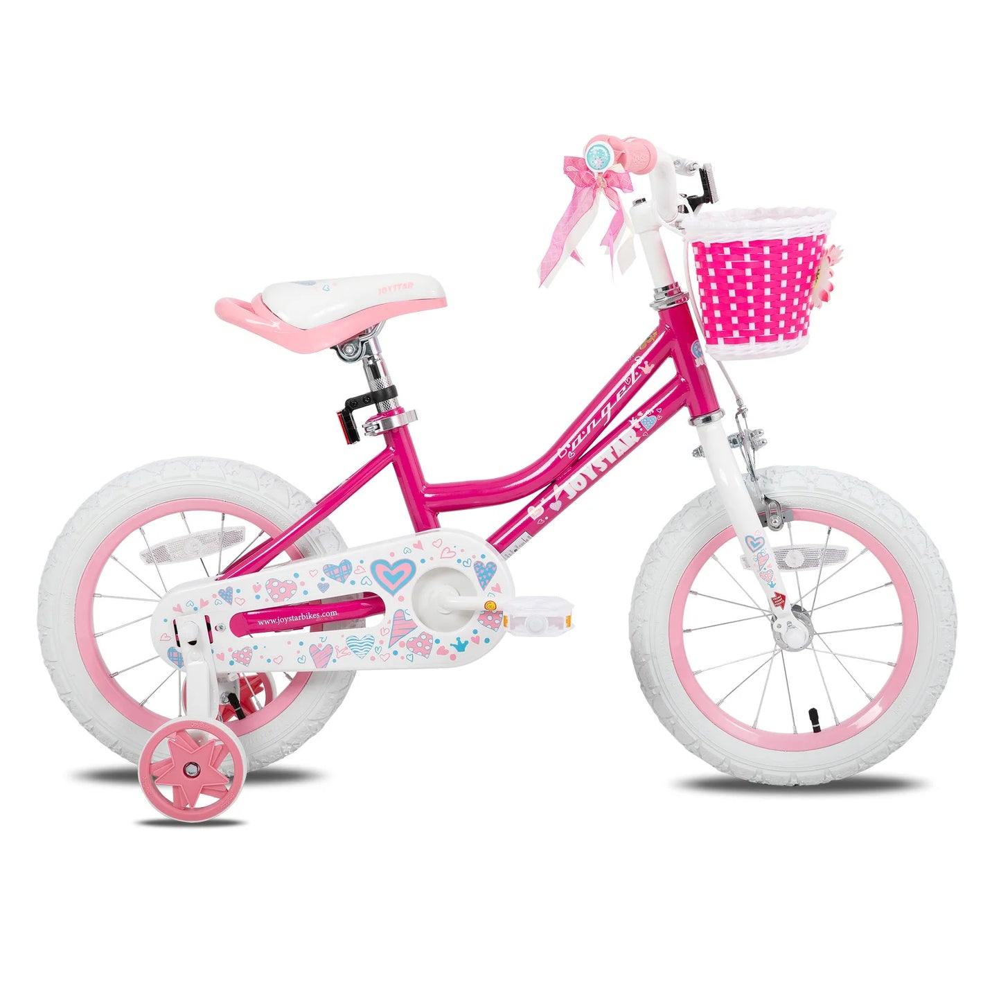 JOYSTAR Bike for 2-13 Years Kids, 12-20 Inch Kids Bike with Training Wheels & Basket, 20 24 Inch Girls Bicycle with Kickstand