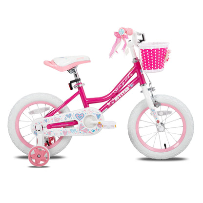 JOYSTAR Bike for 2-13 Years Kids, 12-20 Inch Kids Bike with Training Wheels & Basket, 20 24 Inch Girls Bicycle with Kickstand