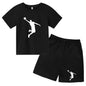 Children's Clothing Boys Girls T-shirt Set 3-12 Year Toddler Tops Shorts Printing Basketball Fashion Leisure Brand Summer Wear