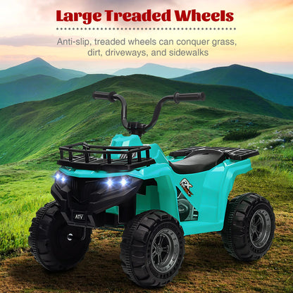 Kids Ride On ATV, 12V Battery Powered Electric Vehicle With Remote Control, 4-Wheeler Quad ATV Play Car For Boys Girls