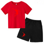 Children's Clothing Boys Girls T-shirt Set 3-12 Year Toddler Tops Shorts Printing Basketball Fashion Leisure Brand Summer Wear