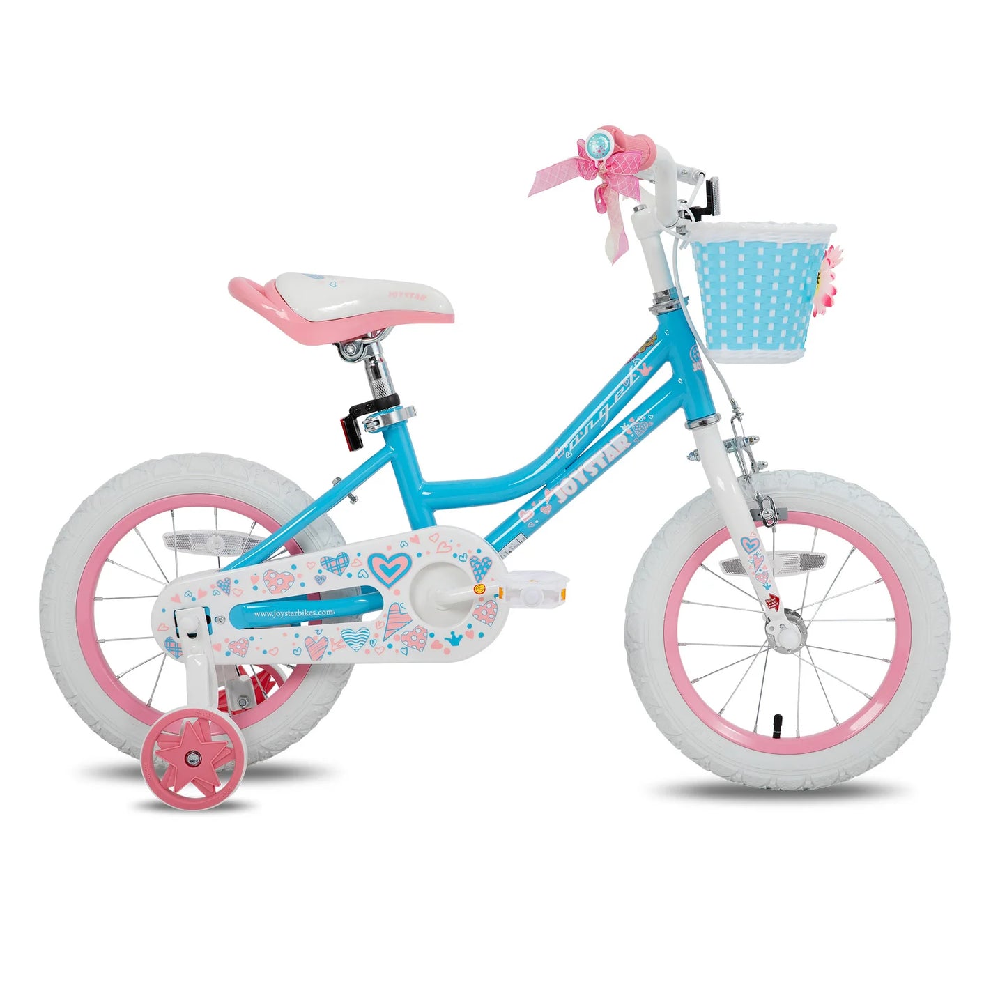 JOYSTAR Bike for 2-13 Years Kids, 12-20 Inch Kids Bike with Training Wheels & Basket, 20 24 Inch Girls Bicycle with Kickstand