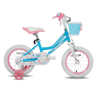 JOYSTAR Bike for 2-13 Years Kids, 12-20 Inch Kids Bike with Training Wheels & Basket, 20 24 Inch Girls Bicycle with Kickstand