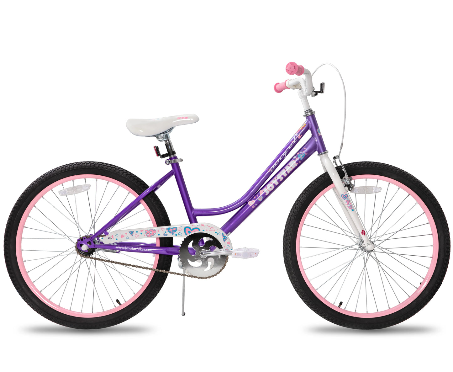 JOYSTAR Bike for 2-13 Years Kids, 12-20 Inch Kids Bike with Training Wheels & Basket, 20 24 Inch Girls Bicycle with Kickstand