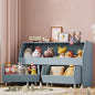 Storage and Organizer for Kid, Large Toy Bin Bookcase Toy Cabinet with Two Moveable Drawers, Children Toddler Storage Carbin