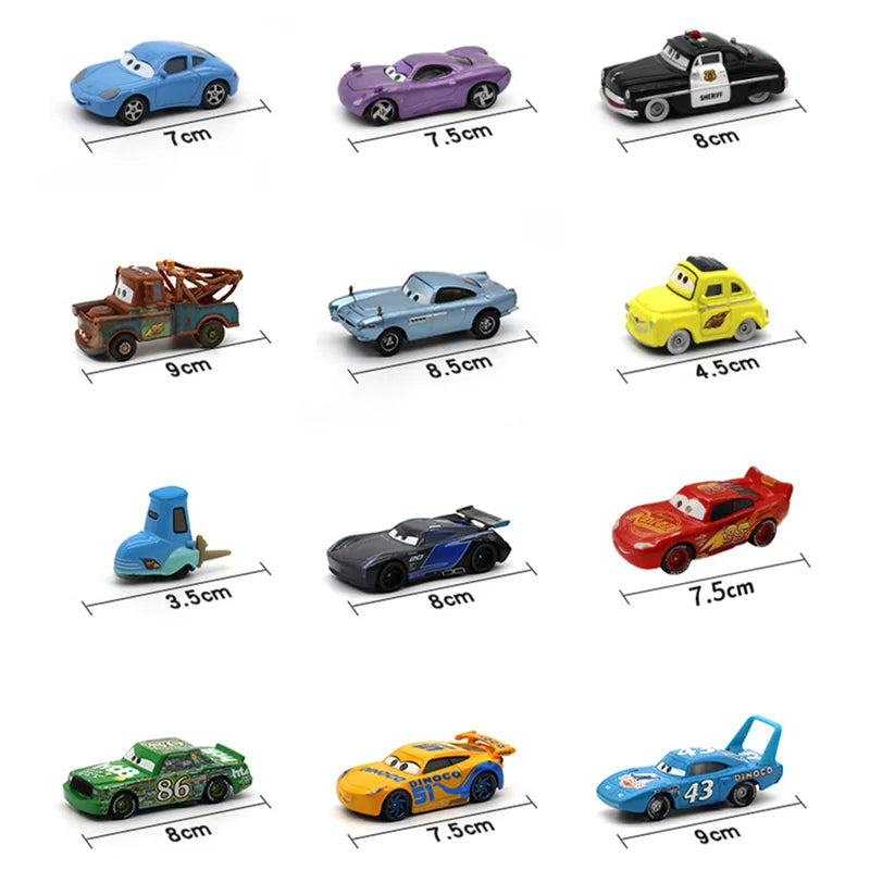 Disney Pixar Cars 3 Lightning Mcqueen Toys Mater Model Collection 1:55 Diecast Vehicles Alloy Car Toy For Children Gifts
