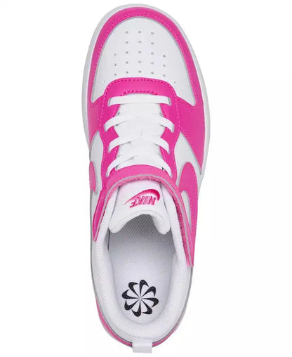 Nike | Little Girls Court Borough Low Recraft Fastening Strap Casual Sneakers from Finish Line