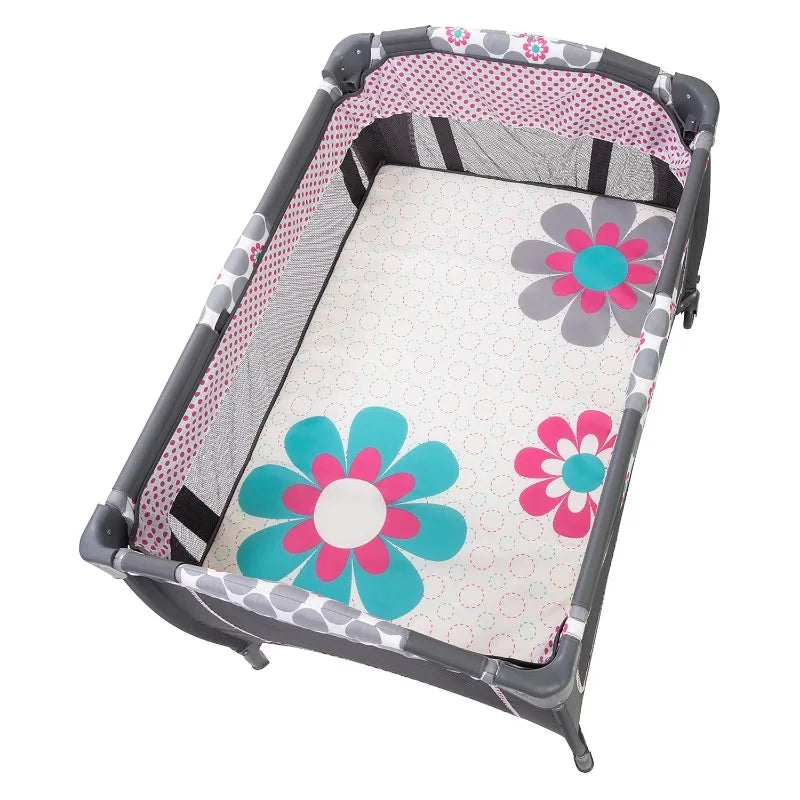 Lil' Snooze™ Deluxe II Nursery Center® Playard, Daisy Dots
