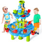 Kids Splash Sand Table Water Toys Summer Outdoot Showers Splash Tower Water Table For Kids Beach 4 In1 Table Ctivity Sensory Toy