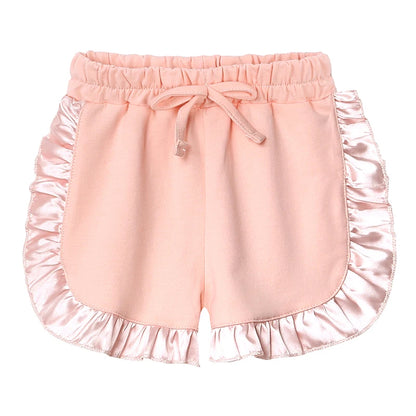 2025 Kids Girls Summer Outfits Solid Cotton T-shirt+Shorts Toddler Teenager Lounge Suit For 9M-7T Casual Girl Breathable Clothes