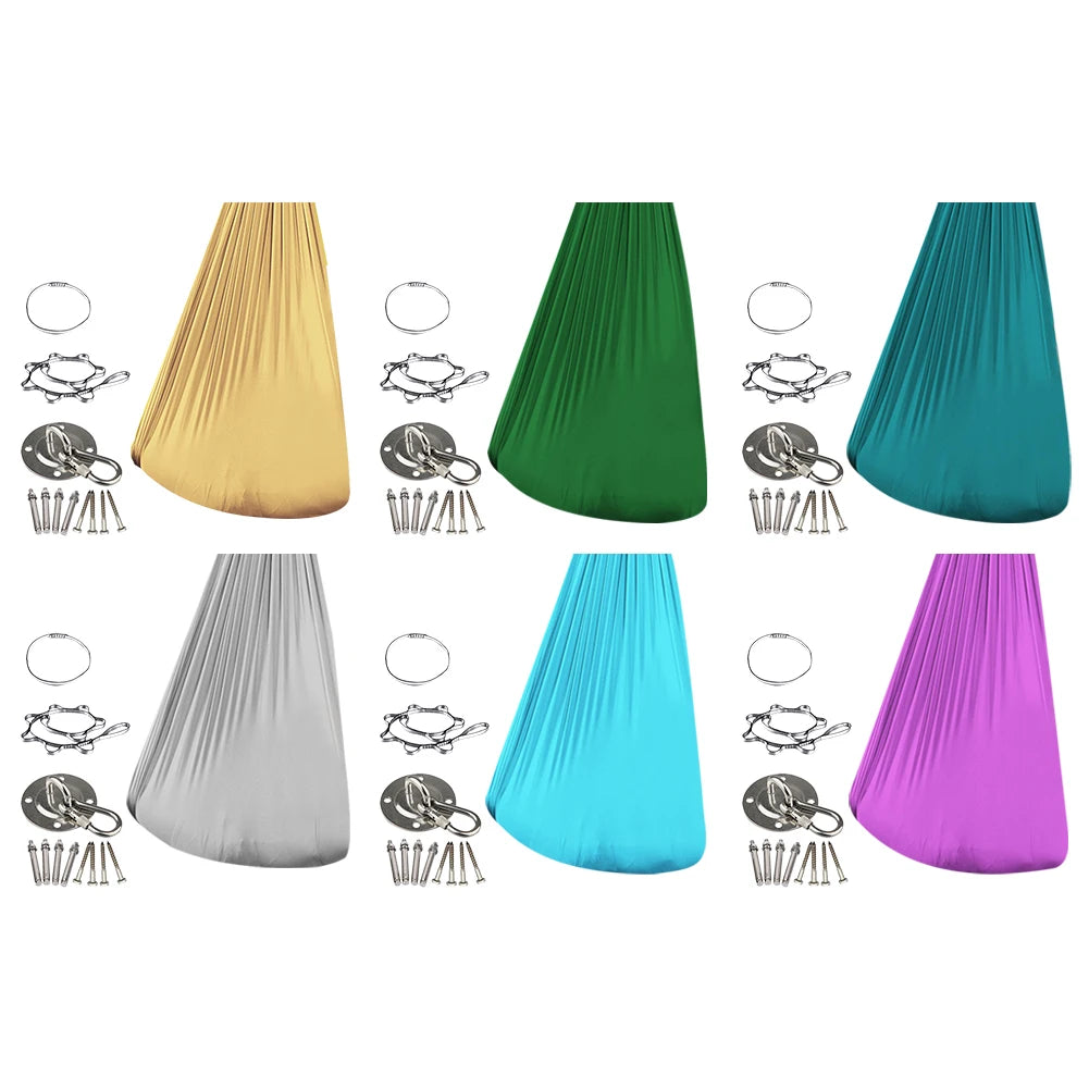 Sensory Swing Elastic Indoor and Outdoor Therapy Cuddle Swing Healing & Relaxing Cuddle Sensory Swing for Autism Aspergers ADHD
