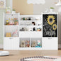 Toy Storage Organizer, Large Toy Organizer and Storage with Chalkboard,Kids Bookshelf and Bookcase with Movable Drawers