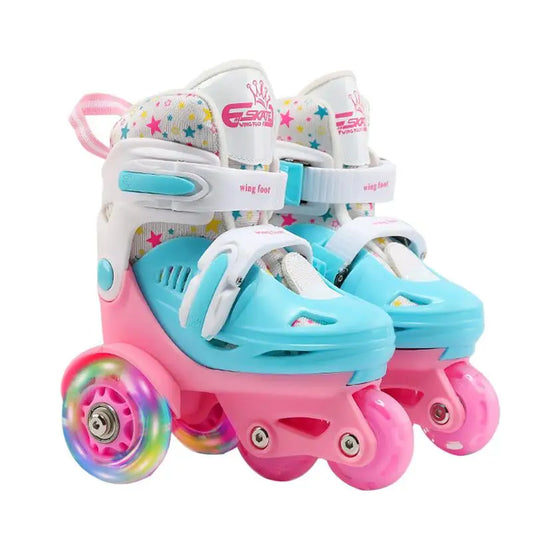 Children Skates High Elastic PU Inline Skate For 28 Years Old Children's Skating Shoes Adjustable Size For Men Women