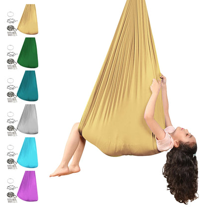 Sensory Swing Elastic Indoor and Outdoor Therapy Cuddle Swing Healing & Relaxing Cuddle Sensory Swing for Autism Aspergers ADHD