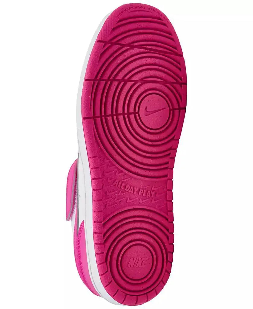 Nike | Little Girls Court Borough Low Recraft Fastening Strap Casual Sneakers from Finish Line
