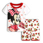 New Summer Children's Pajamas Set Minnie girls Home Clothing Set Cartoon girl Short Sleeves Nightgown Kids nighty
