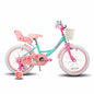 JOYSTAR Kids Bike for Girls Age 2-9 Years, 12 14 16 18 Inch Kids Bike with Training Wheels, Doll Seat, Streamers, Basket, Green