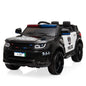 12V Kids Police Ride On Car Electric Cars 2.4G Remote Control, LED Flashing Light, Music & Horn.